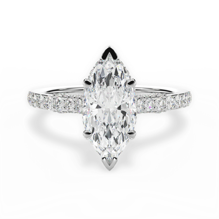 14kt White Gold/18kt White Gold/Platinum/marquise/top sku 1MZ1320