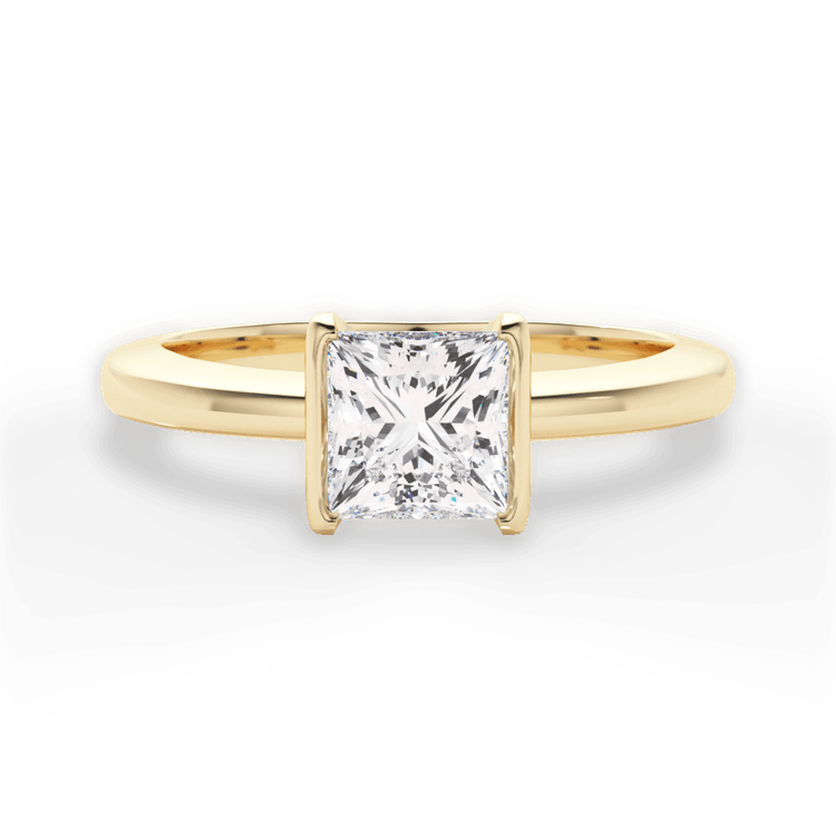 14kt Yellow Gold/18kt Yellow Gold/princess/top sku 1PCZ1065