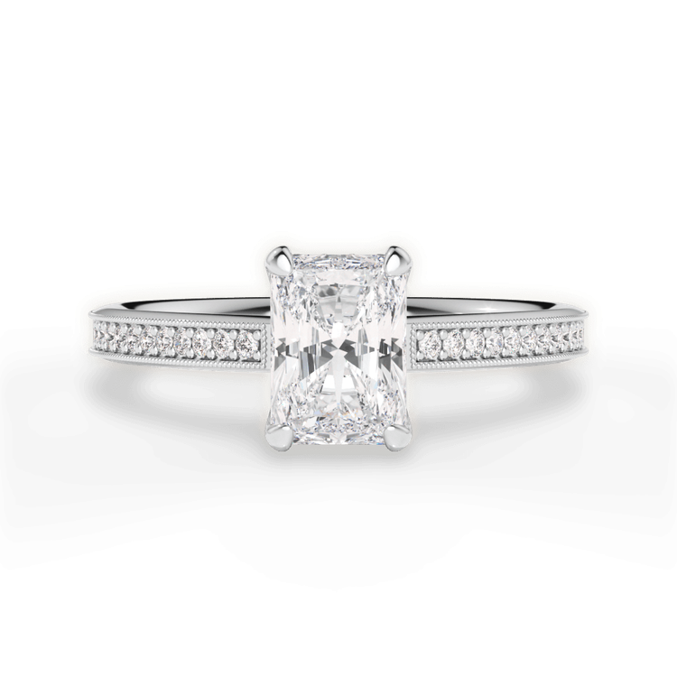 14kt White Gold/18kt White Gold/Platinum/radiant/top sku 1RAZ1963