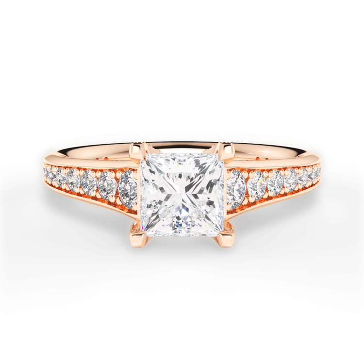 14kt Rose Gold/18kt Rose Gold/princess/top sku 1PCZ2378