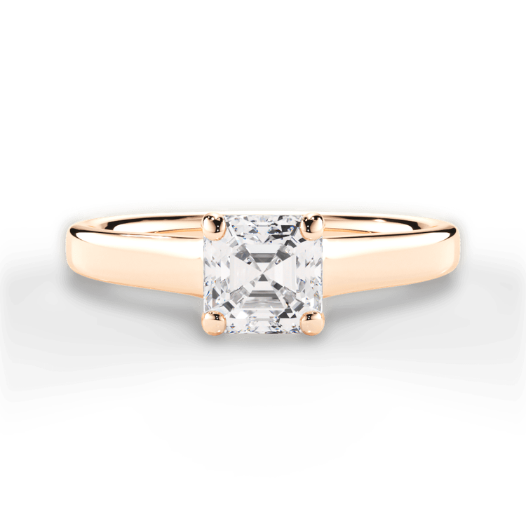 14kt Rose Gold/18kt Rose Gold/asscher/top sku 1ASZ1178