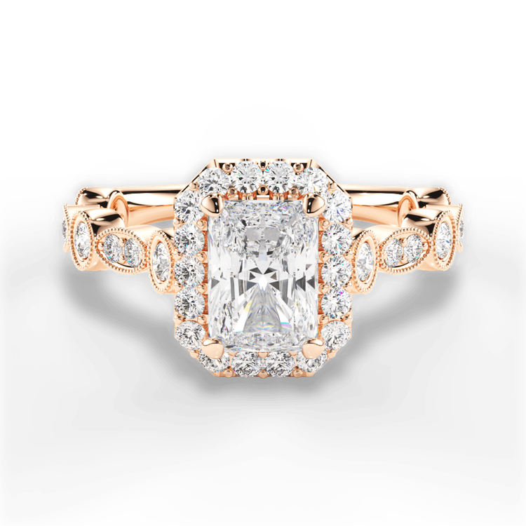 14kt Rose Gold/18kt Rose Gold/radiant/top sku 1RAZ4742