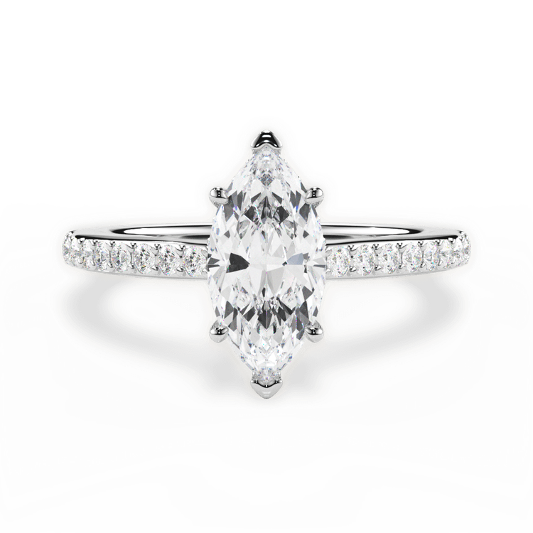 14kt White Gold/18kt White Gold/Platinum/marquise/top sku 1MZ4710