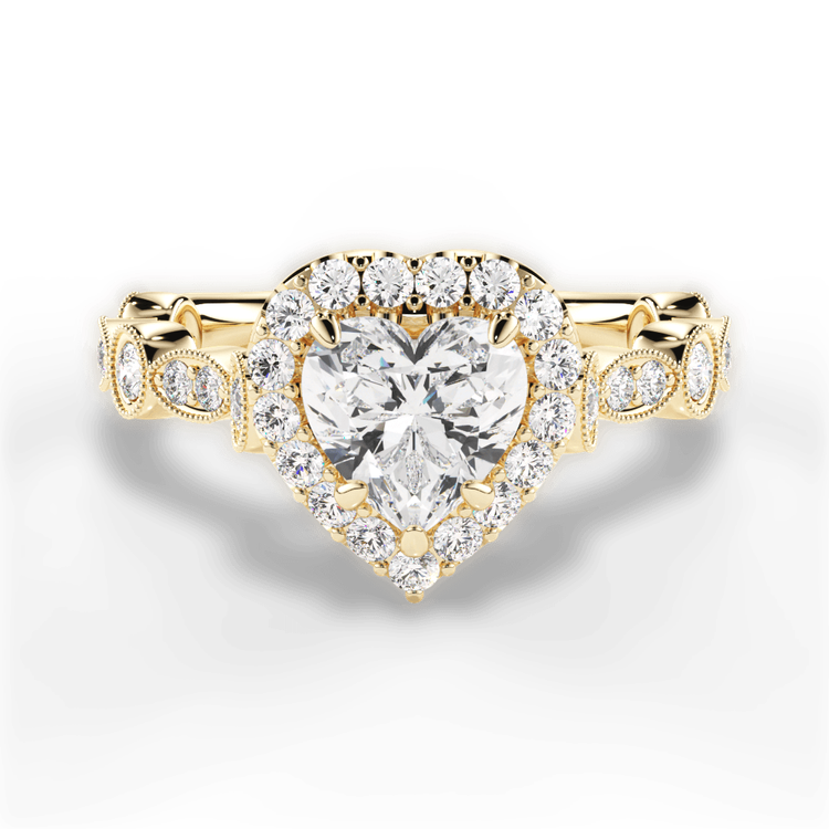 14kt Yellow Gold/18kt Yellow Gold/heart/top sku 1HZ4742