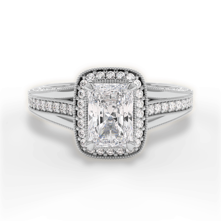 14kt White Gold/18kt White Gold/Platinum/radiant/top sku 1RAZ3154