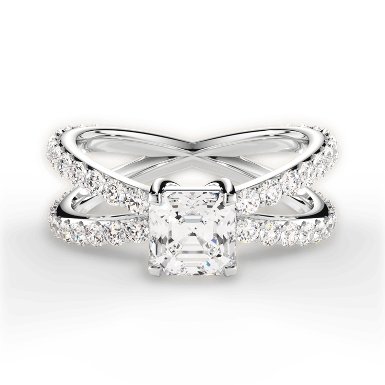 14kt White Gold/18kt White Gold/Platinum/asscher/top sku 1ASZ1348