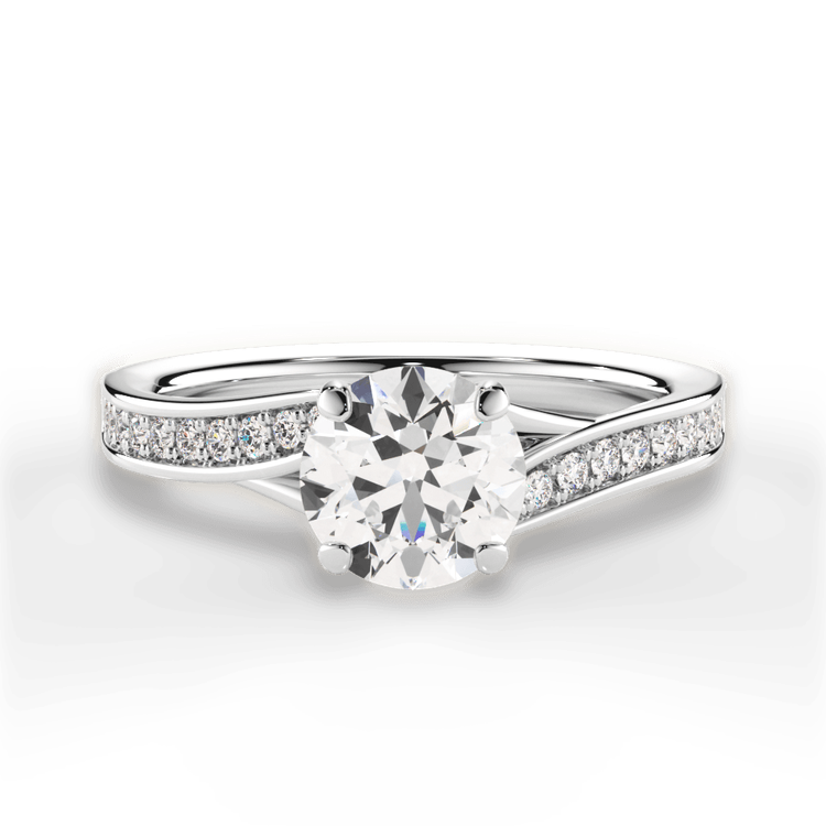 14kt White Gold/18kt White Gold/Platinum/round/top sku 1RZ2490