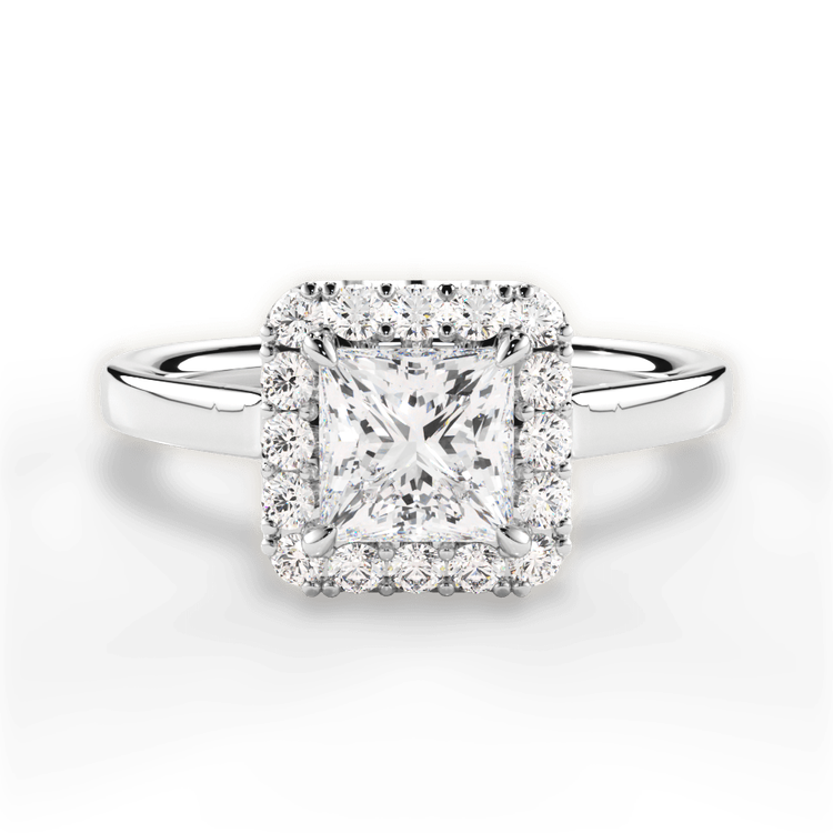 14kt White Gold/18kt White Gold/Platinum/princess/top sku 1PCZ1329