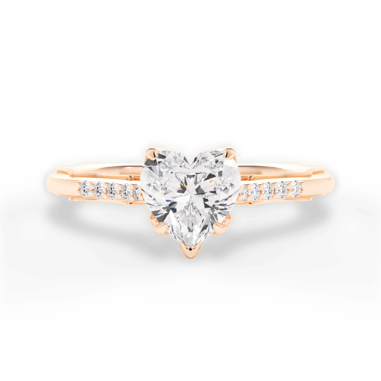 14kt Rose Gold/18kt Rose Gold/heart/top sku 1HZ2841