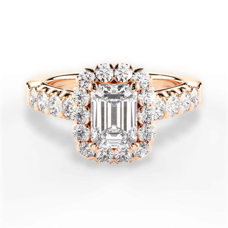 14kt Rose Gold/18kt Rose Gold/emerald/top sku 1ECZ2816