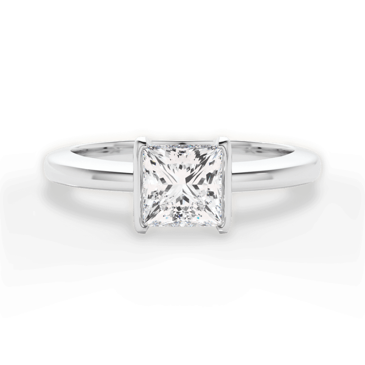 14kt White Gold/18kt White Gold/Platinum/princess/top sku 1PCZ1065