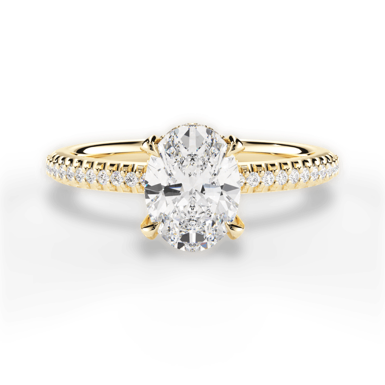 14kt Yellow Gold/18kt Yellow Gold/oval/top sku 1OZ1415