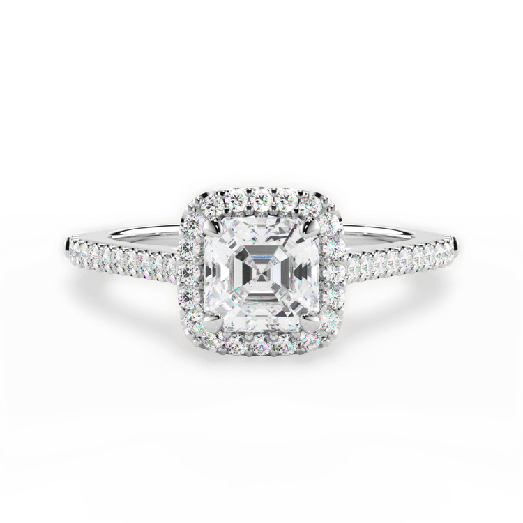 14kt White Gold/18kt White Gold/Platinum/asscher/top sku 1ASZ4746