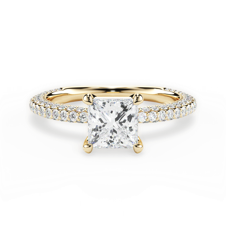 14kt Yellow Gold/18kt Yellow Gold/princess/top sku 1PCZ1411