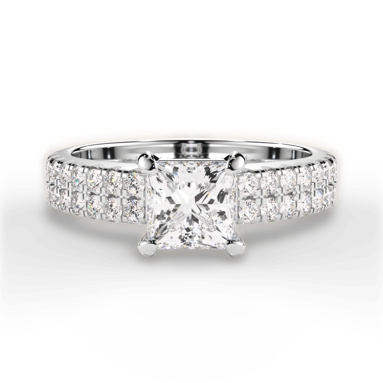 14kt White Gold/18kt White Gold/Platinum/princess/top sku 1PCZ1324