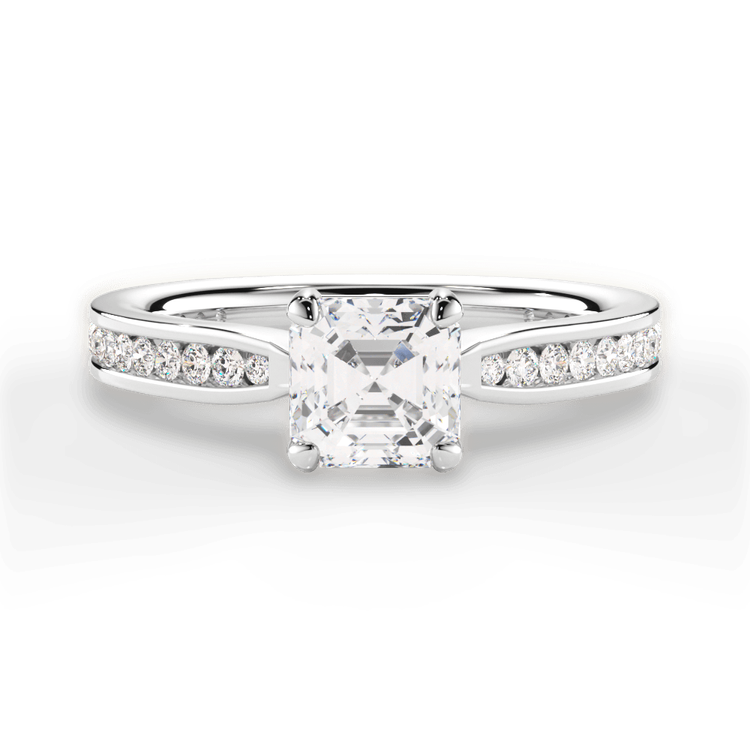 14kt White Gold/18kt White Gold/Platinum/asscher/top sku 1ASZ3447
