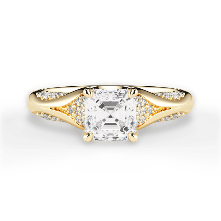 14kt Yellow Gold/18kt Yellow Gold/asscher/top sku 1ASZ1180