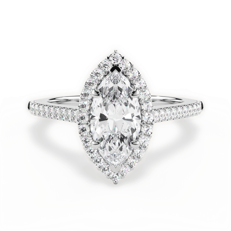 14kt White Gold/18kt White Gold/Platinum/marquise/top sku 1MZ4746
