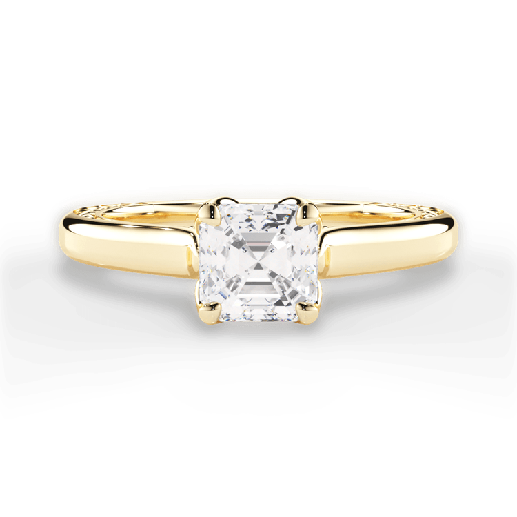 14kt Yellow Gold/18kt Yellow Gold/asscher/top sku 1ASZ2828