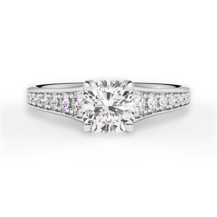 14kt White Gold/18kt White Gold/Platinum/cushion/top sku 1CUZ2378