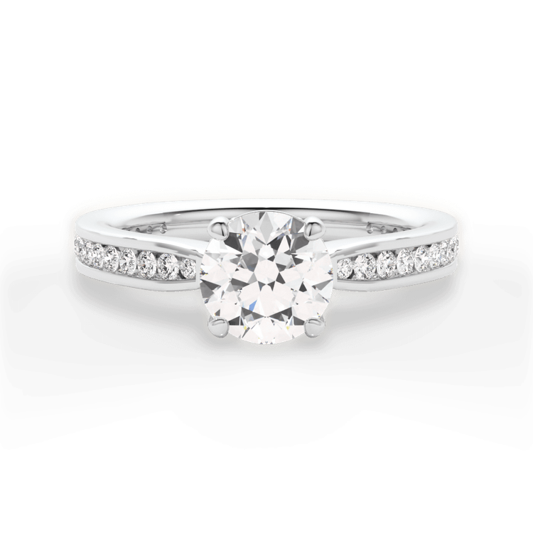 14kt White Gold/18kt White Gold/Platinum/round/top sku 1RZ3447