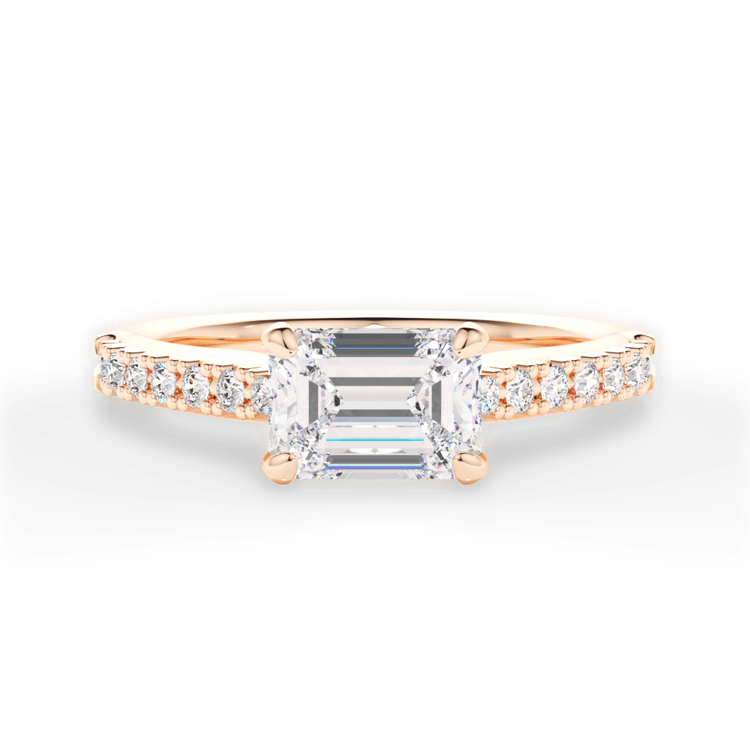 14kt Rose Gold/18kt Rose Gold/emerald/top sku 1ECZ2496