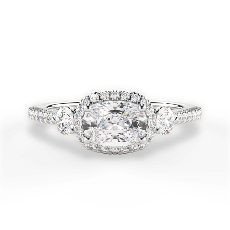 14kt White Gold/18kt White Gold/Platinum/cushion/top sku 1CUZ3787