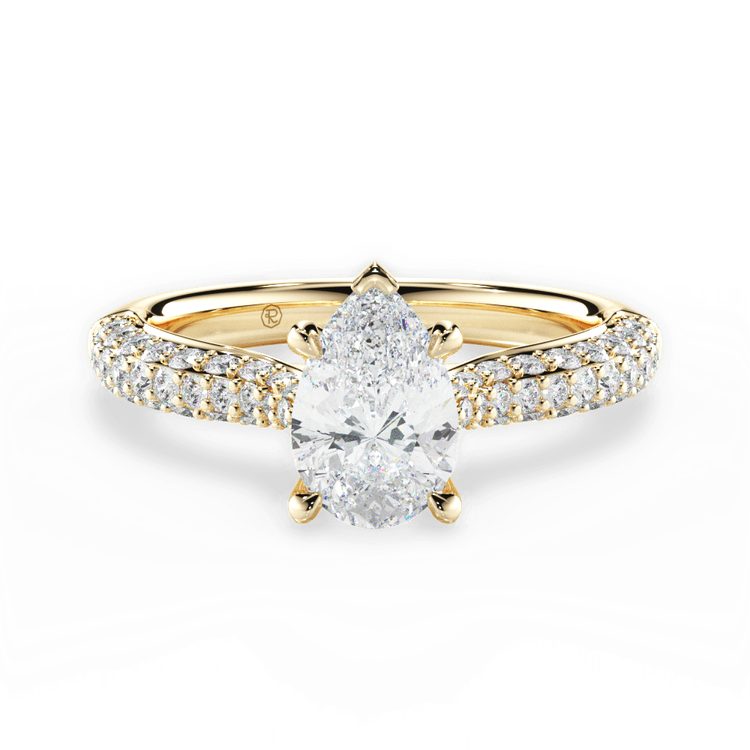 14kt Yellow Gold/18kt Yellow Gold/pear/top sku 1PZ1350