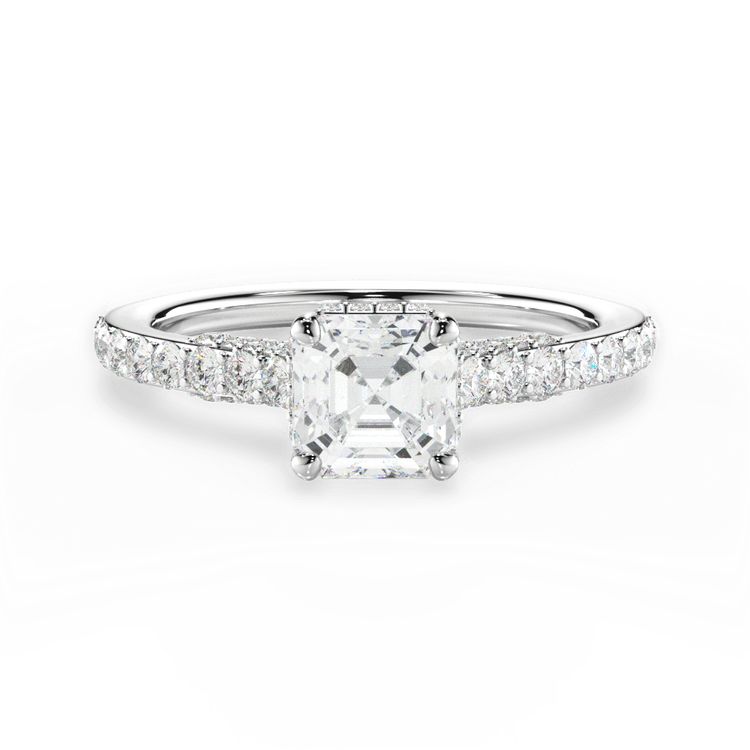 14kt White Gold/18kt White Gold/Platinum/asscher/top sku 1ASZ1320