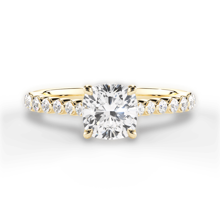 14kt Yellow Gold/18kt Yellow Gold/cushion/top sku 1CUZ1511