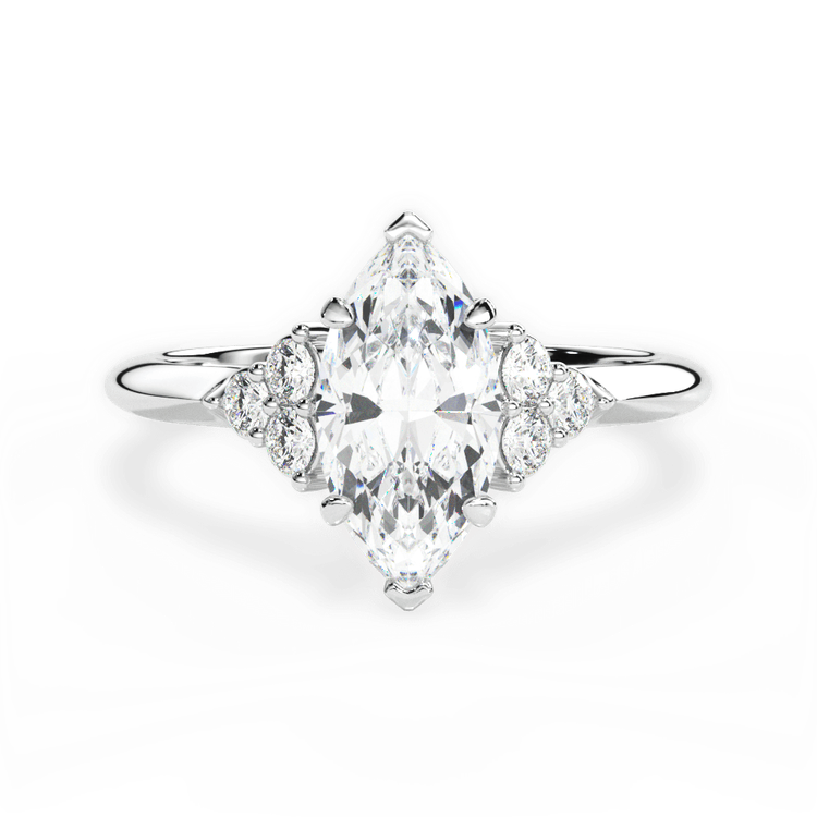 14kt White Gold/18kt White Gold/Platinum/marquise/top sku 1MZ4705