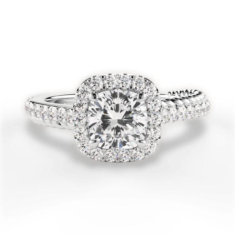 14kt White Gold/18kt White Gold/Platinum/cushion/top sku 1CUZ1520