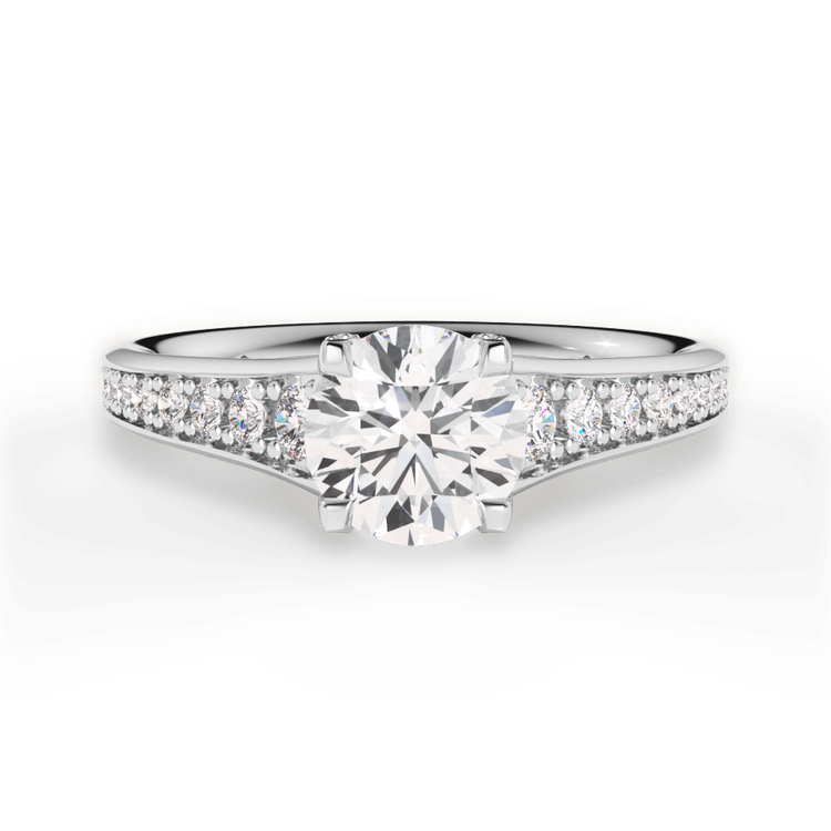 14kt White Gold/18kt White Gold/Platinum/round/top sku 1RZ2378