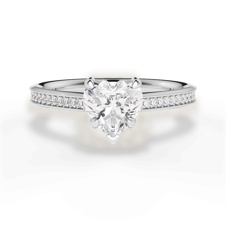 14kt White Gold/18kt White Gold/Platinum/heart/top sku 1HZ1963