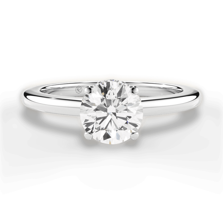 14kt White Gold/18kt White Gold/Platinum/round/top sku 1RZ1341