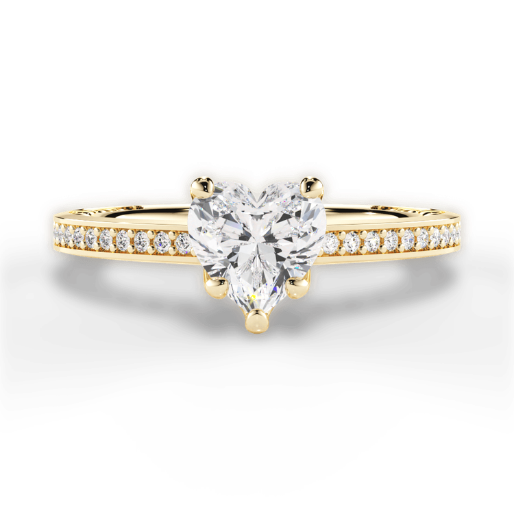 14kt Yellow Gold/18kt Yellow Gold/heart/top sku 1HZ4170