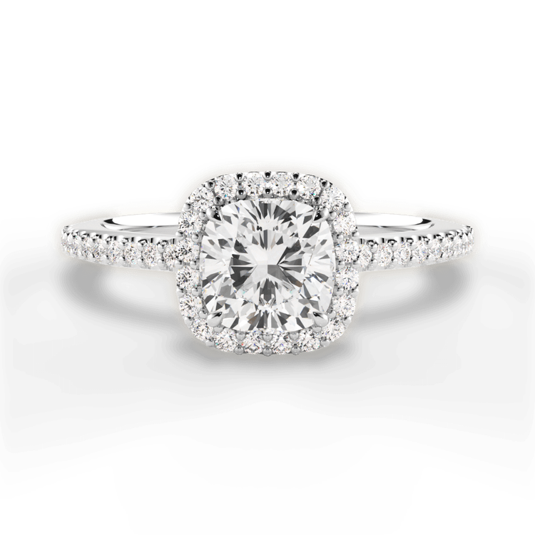 14kt White Gold/18kt White Gold/Platinum/cushion/top sku 1CUZ1396