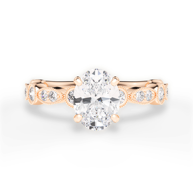 14kt Rose Gold/18kt Rose Gold/oval/top sku 1OZ4718