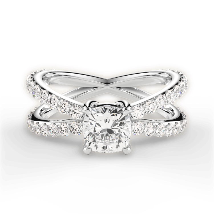 14kt White Gold/18kt White Gold/Platinum/cushion/top sku 1CUZ1348