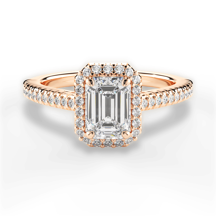 14kt Rose Gold/18kt Rose Gold/emerald/top sku 1ECZ3702