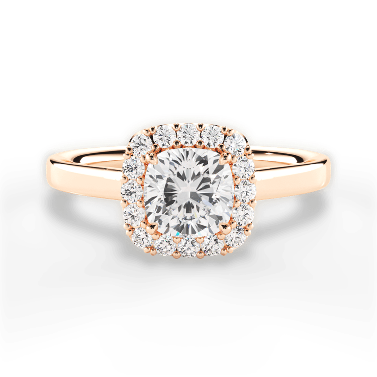 14kt Rose Gold/18kt Rose Gold/cushion/top sku 1CUZ1329