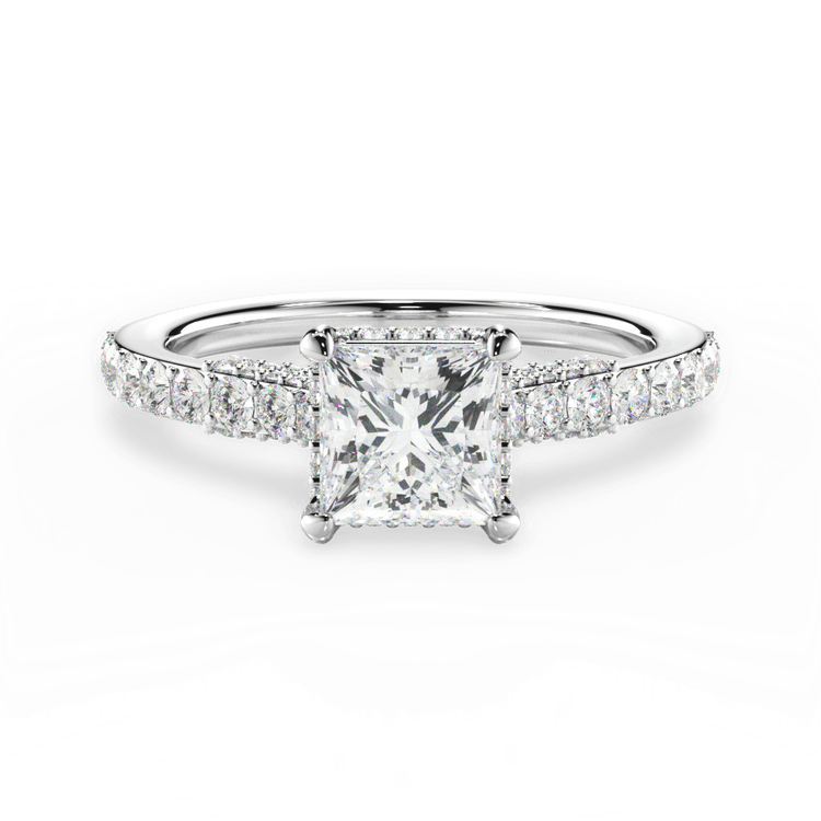 14kt White Gold/18kt White Gold/Platinum/princess/top sku 1PCZ1320