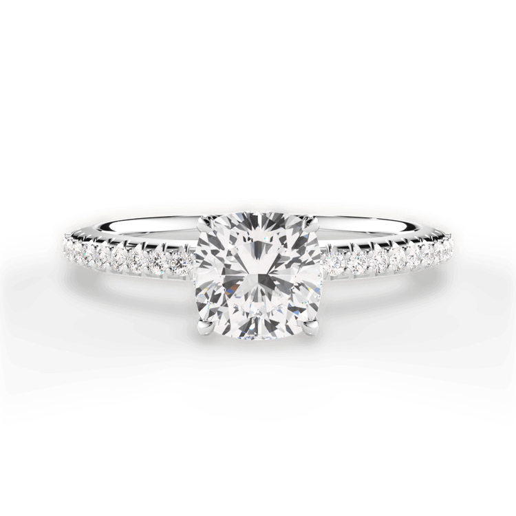 14kt White Gold/18kt White Gold/Platinum/cushion/top sku 1CUZ4777