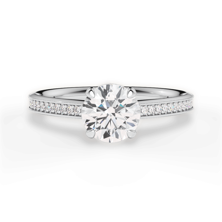 14kt White Gold/18kt White Gold/Platinum/round/top sku 1RZ1963