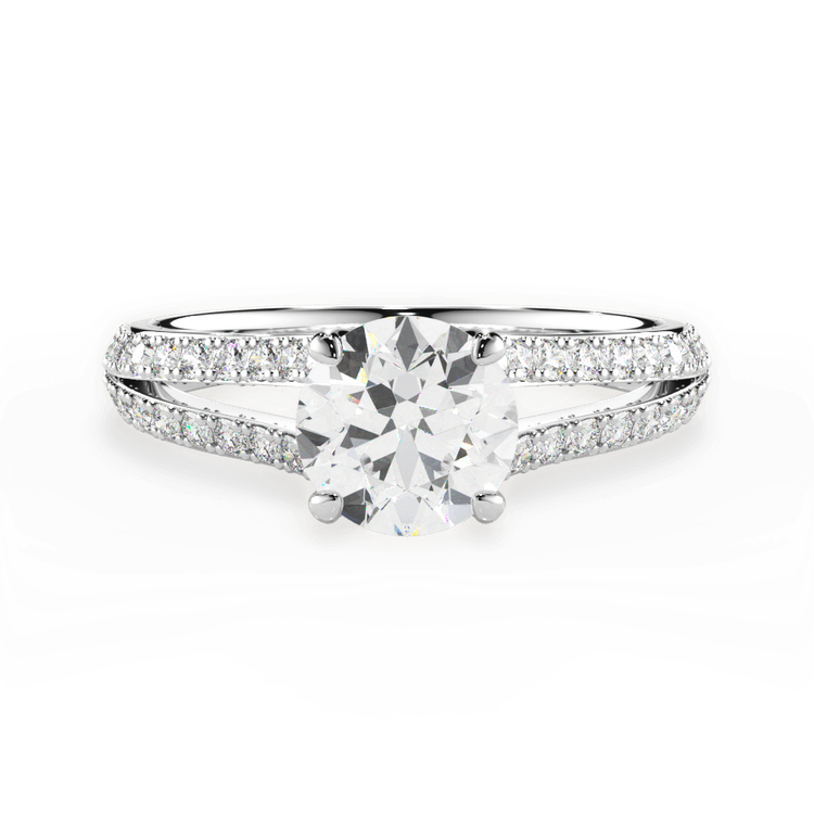 14kt White Gold/18kt White Gold/Platinum/round/top sku 1RZ2488