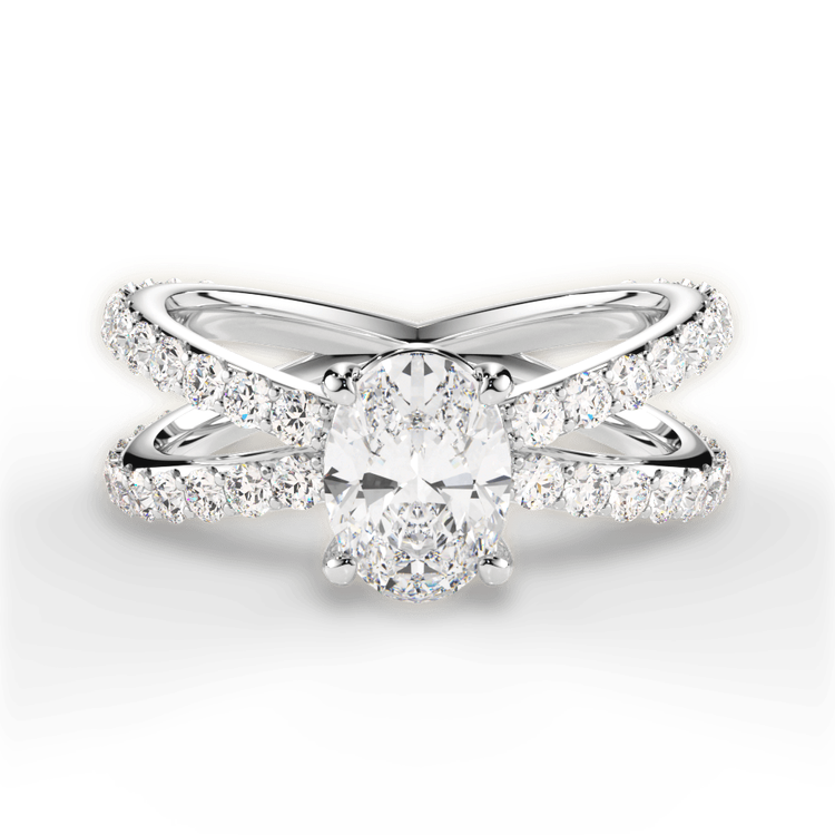 14kt White Gold/18kt White Gold/Platinum/oval/top sku 1OZ1348