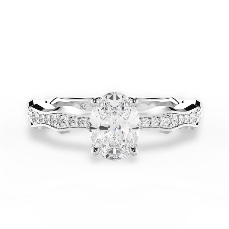14kt White Gold/18kt White Gold/Platinum/oval/top sku 1OZ1361