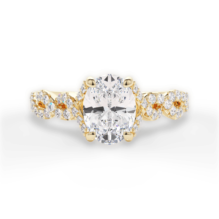 14kt Yellow Gold/18kt Yellow Gold/oval/top sku 1OZ1317