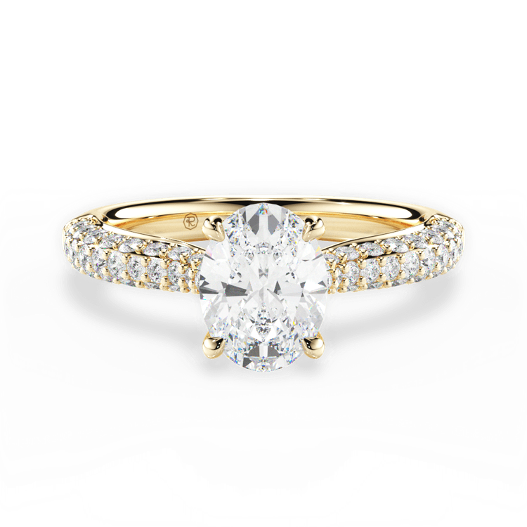 14kt Yellow Gold/18kt Yellow Gold/oval/top sku 1OZ1350