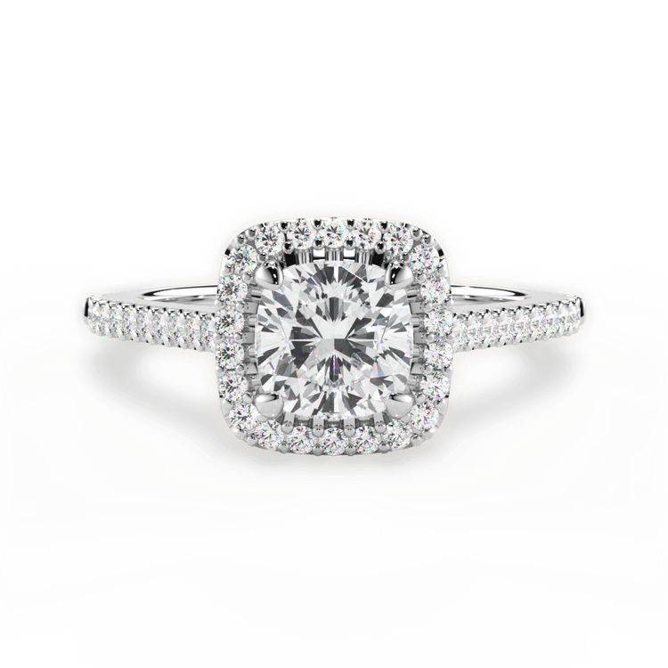 14kt White Gold/18kt White Gold/Platinum/cushion/top sku 1CUZ4746